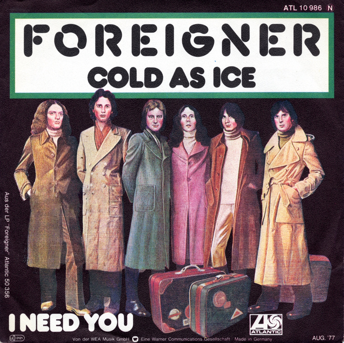Cover: Cold as ice – Foreigner